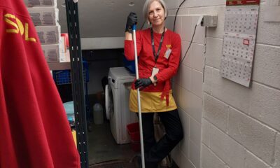 Karin töötab puhastusteenindajana juba 15 aastat